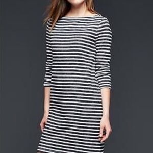 Gap Classic Stripe Boatneck Dress Medium